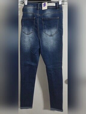 Blue Jam 07 Sandy High Rise Skinny Jeans Size 7 NWT Distressed